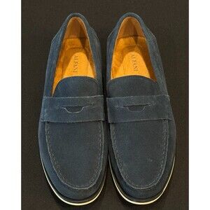 Alfani Men's Sawyer Blue Suede Leather Loafers Sz 12 M Very Good Condition!